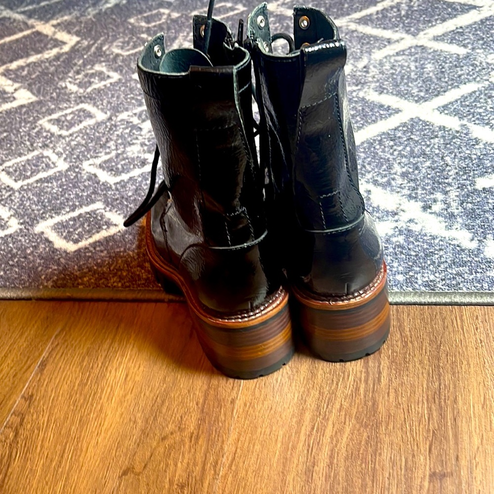 jefrey cambell sycamore black leather woman’s boots - Picture 8 of 14